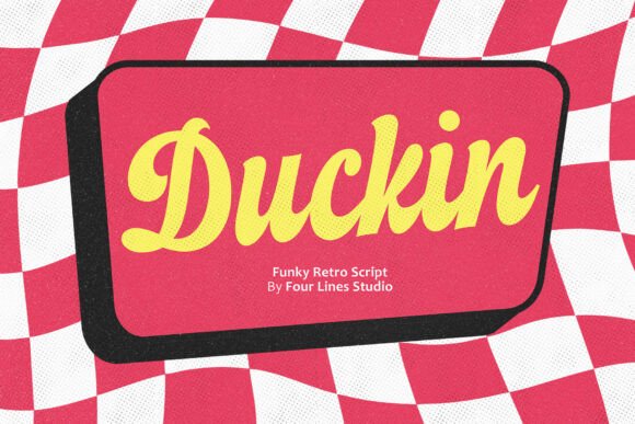 Duckin Font Review: Retro Script for Editorial Design