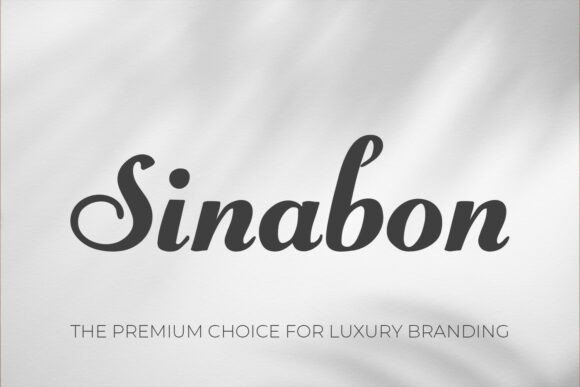 Elevate Your Brand with the Sinabon Font