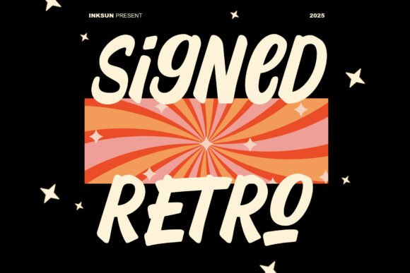 Enhance Your Editorial Design with Signed Retro Font