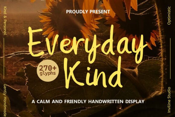 Everyday Kind Font: Warm Display Type for Campaigns