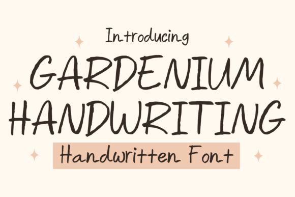 Gardenium Handwriting: A Graceful Script Font