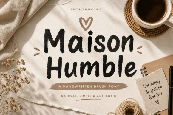Maison Humble Font: Adding Organic Warmth to Web Layouts