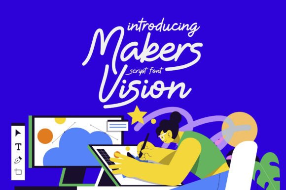 Makers Vision Font: Handcrafted Charm for Web Design