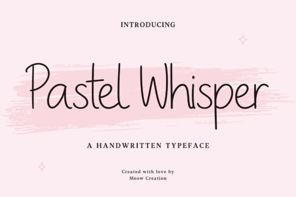 Pastel Whisper Font: Soft Handwritten Style for Makers