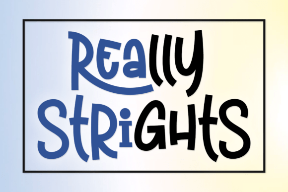Really Strights Font: A Handwritten Typeface for Makers