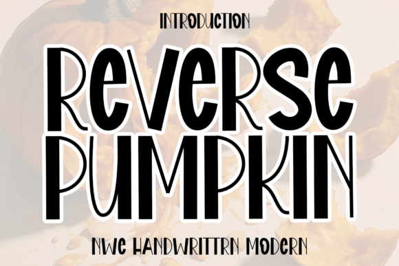 Reverse Pumpkin Font: Elegant Script for Web Design