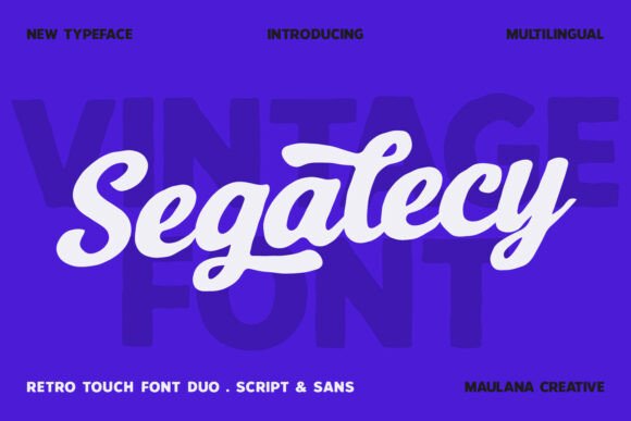 Segalecy: A Versatile Font Duo for Bold Branding