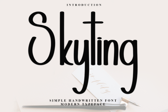 Skyting Font: Festive Typography for Holiday Crafts