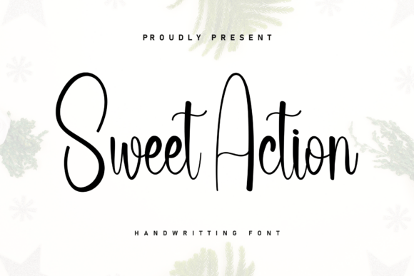Sweet Action Font: Handwritten Charm for Business Branding