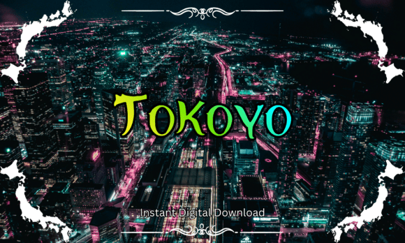 Tokoyo Font: A Cyberpunk Display Typeface for Editorial Design