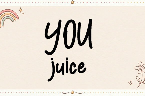 You Juice Font: Adding Handwritten Charm to Handmade Products